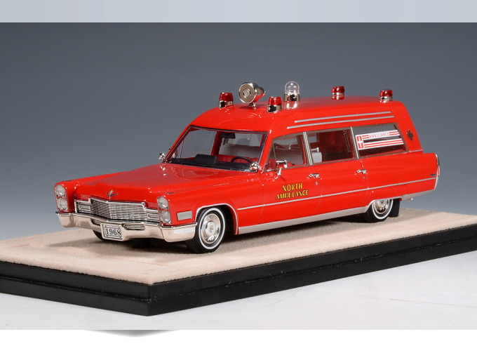 CADILLAC Miller-Meteor Ambulance "North Ambulance" (1968), Red