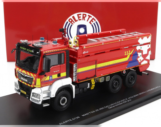 MAN Tgs 28.460 Tanker Truck Gallin Ccgc/gtlf Sapeurs Pompiers Colmar Berg Luxembourg (2020), Red White Yellow