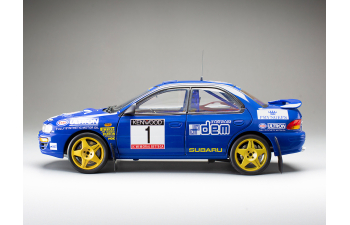 SUBARU Impreza Wrc 555 №1 Winner Rally Memorial Bettega (1993) Colin Mcrae, Blue Yellow Gold