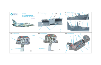 3D Декаль интерьера кабины L-39ZA Albatros (Eduard)