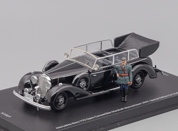 Mercedes-Benz 770K Cabriolet F маршала Карла Маннергейма 1943 открытый кабриолет с фигуркой (специальное издание, тираж 100 шт.)