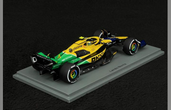 McLAREN F1 Mcl38 Team Mclaren №4 4th Monaco Gp (2024) Lando Norris, Yellow Green Black
