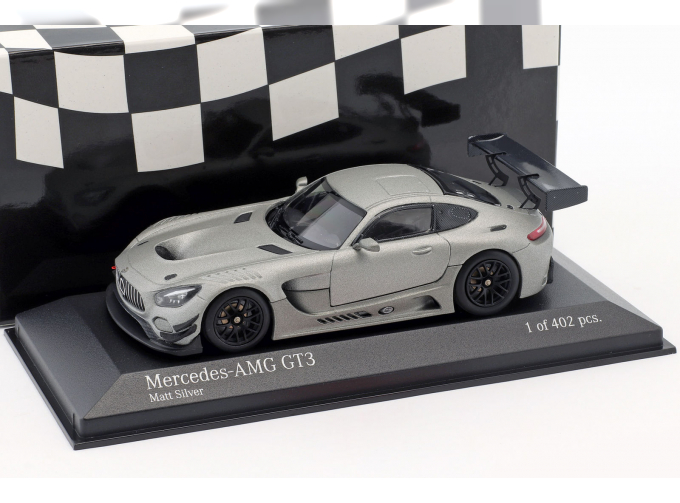 MERCEDES-BENZ AMG GT3 plain body version 2017, silver matt