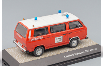 VOLKSWAGEN T3-b bus - Feuerwehr, red