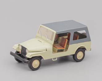 JEEP CJ-6, beige / silver