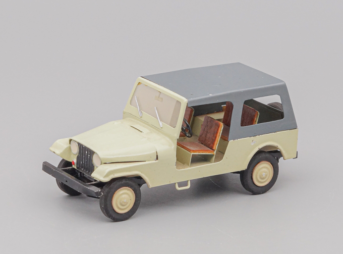 JEEP CJ-6, beige / silver
