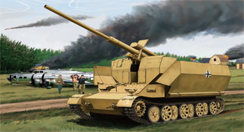 Сборная модель Versuchsflakwagen 8.8cm Flak 41 auf Sonderfahrgestell (Pz.Sfl.IVc)