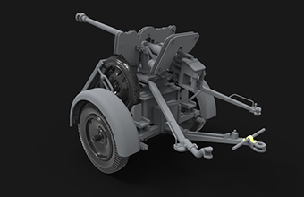 Сборная модель Mittlerer Einheits PersonenKraftwagen (m.E.Pkw)Kfz12(Early Version) & 2.8cm sPzB41 On L