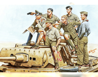 Сборная модель Роммель и танкисты, ДАК, WW II эпохи