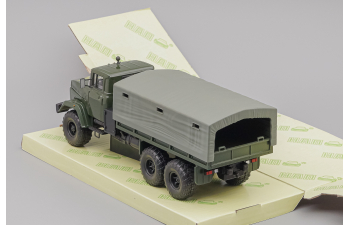 КРАЗ 260 бортовой с тентом (1989), темно-зеленый