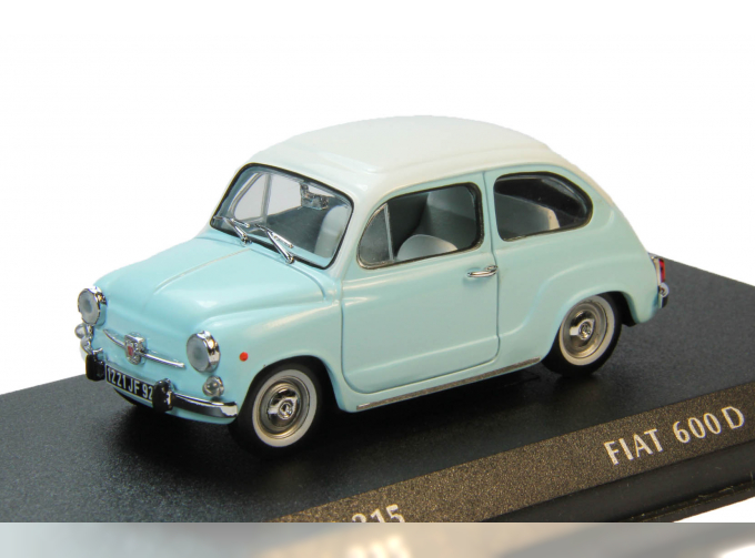 FIAT 600D (1965), blue / white