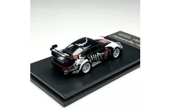 PORSCHE RWB 964 High Wing with figure, black/white/red