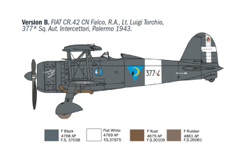 Сборная модель FIAT Cr.42 Falco Military Airplane