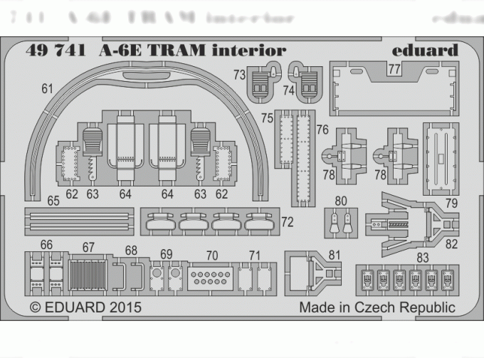 Фототравление для A-6E TRAM интерьер (interior)