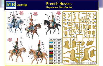 Сборная модель Французский гусар, период Наполеоновских войн