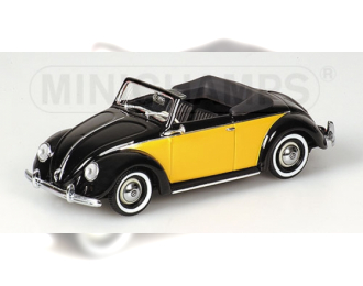 VOLKSWAGEN HEBMUELLER CABRIOLET (1949), black/yellow