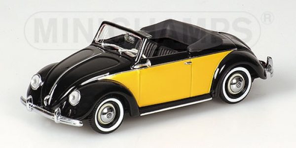 VOLKSWAGEN HEBMUELLER CABRIOLET (1949), black/yellow