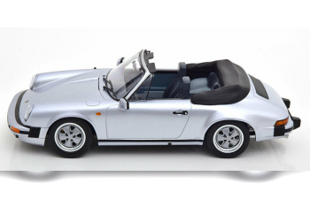 PORSCHE 911 3.2 Cabriolet 1988, silver grey