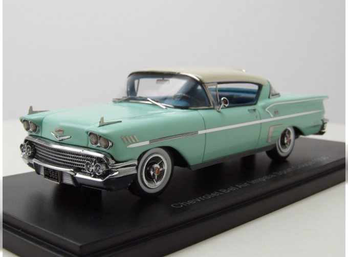 CHEVROLET Bel Air Impala Sport Coupe 1958 Light Green / Beige