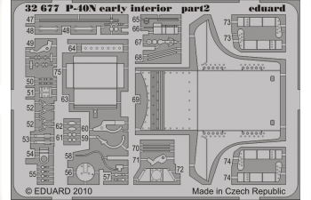 Цветное Фототравление для P-40N early interior S.A.