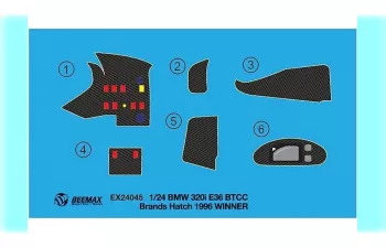 Фототравление BMW 320i E36 BTCC Brands Hatch 1996 Winner