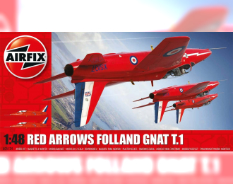 Сборная модель Британский учебно-боевой самолет Folland Gnat T1 "Red Arrow"