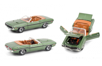 DODGE Challenger R/T Convertible 1970 Green Metallic and Deluxe Wheel Covers