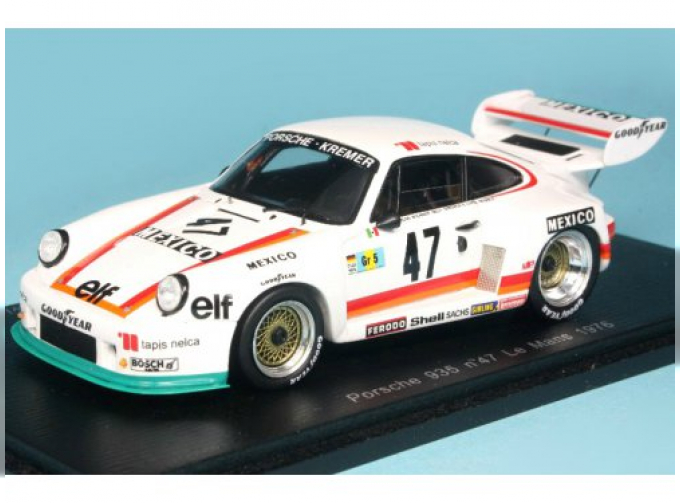 PORSCHE 935 47 LM 1976 H. Heyer - J.C Bolanos - E. Lopez Negrete - B. Sprowls, white