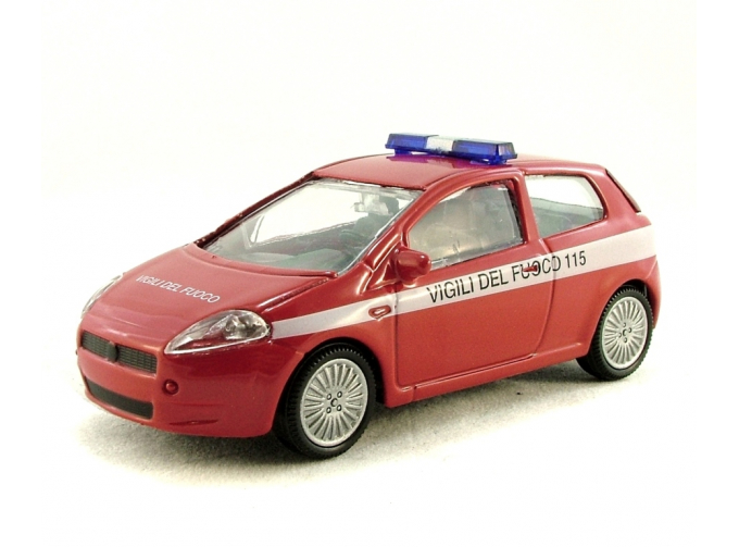 FIAT Punto, Vigili del fuoco, Security 1:43, красный