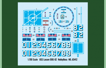 Сборная модель Американский Миноносец USS DDG-82 Lassen