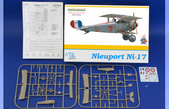 Сборная модель Самолет-биплан Nieuport Ni-17