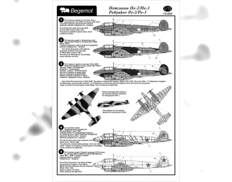 Декаль Петляков Пе-2/3