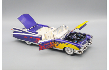 CADILLAC Eldorado 59 синий, пламя, 24 см.
