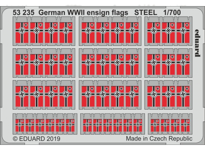 Фоторавление Немецкие флаги Второй Мировой, сталь