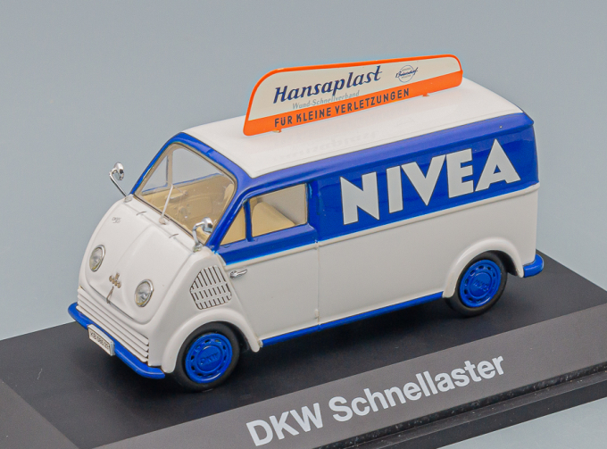 DKW Schnellaster delivery van Nivea, blue / white