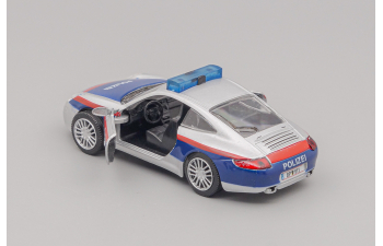 PORSCHE Polizei, silver / blue