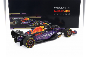 RED BULL F1 Rb19 Team Oracle Red Bull Racing №1 World Champion Winner Las Vegas Usa Gp (2023) Max Verstappen, Purple Yellow Red