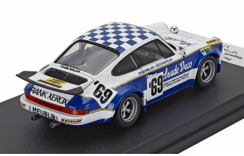 PORSCHE 911 Carrera Rs (night Version) N 69 24h Le Mans 1974 Lucien Nageotte - Pierre Laffeach - Jf Jaunet, White Blue