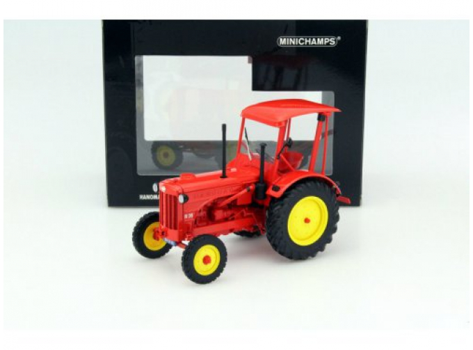 HANOMAG R35 - FARM TRACTOR WITH ROOF - 1955 - RED