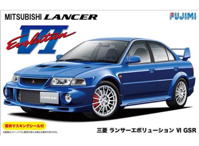 Сборная модель 1999 Mitsubishi Lancer Evolution VI GSR w/ Window Frame Masking