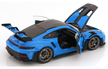 PORSCHE 911 (992) GT3 RS Weissach Package (2024), light blue carbon