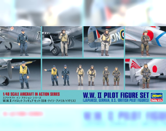 Сборная модель Фигурки пилотов W.W.II Pilot Figure Set (JAPANESE, German, U.S./BRITISH Pilot F