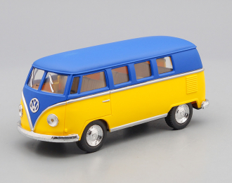 VOLKSWAGEN Classical Bus (1962), matte blue / matte yellow