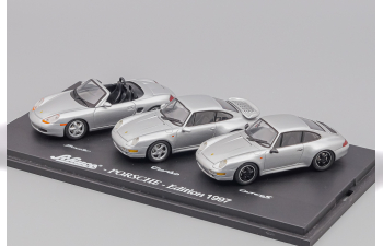 PORSCHE 3-er set, Porsche Edition 1997, silver