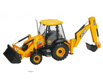 JBC 3cx Ruspa Escavatore Gommata Tractor - Scraper - Excavator, Yellow Black