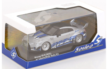 NISSAN Skyline GT-R (R34) Liberty Walk Body Kit (2020), silver / blue