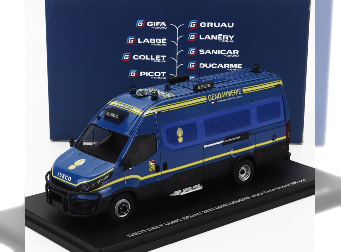 IVECO FIAT Daily Van Long Gendarmerie Vme Gruau Police (2023), Blue Yellow