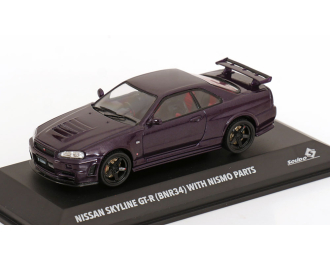 NISSAN Skyline GT-R (BNR34) with Nismo Parts (1996), purple-metallic