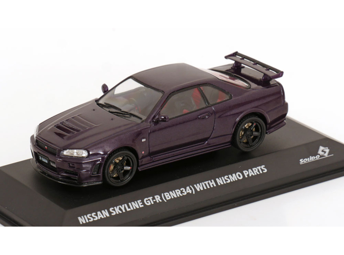 NISSAN Skyline GT-R (BNR34) with Nismo Parts (1996), purple-metallic