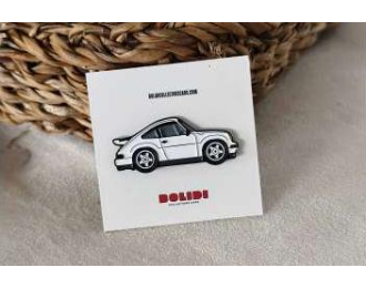 Значок Pin Porsche 911 Carrera 3.2, white